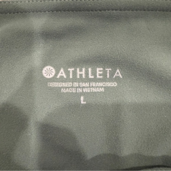 Athleta Green High Rise Cropped Leggings - Picture 2 of 8